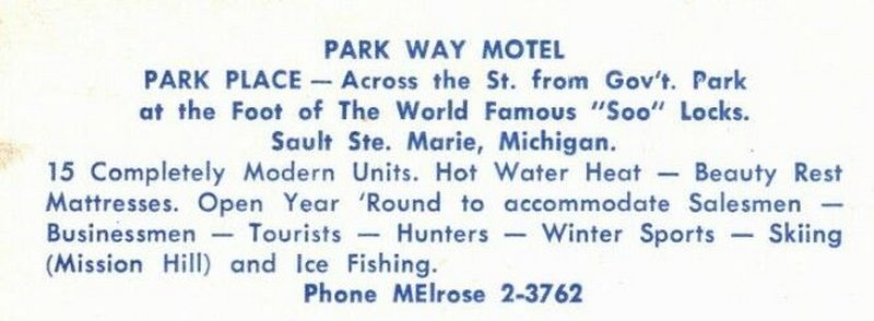 Parkway Motel (Park Way Motel) - Vintage Postcard (newer photo)